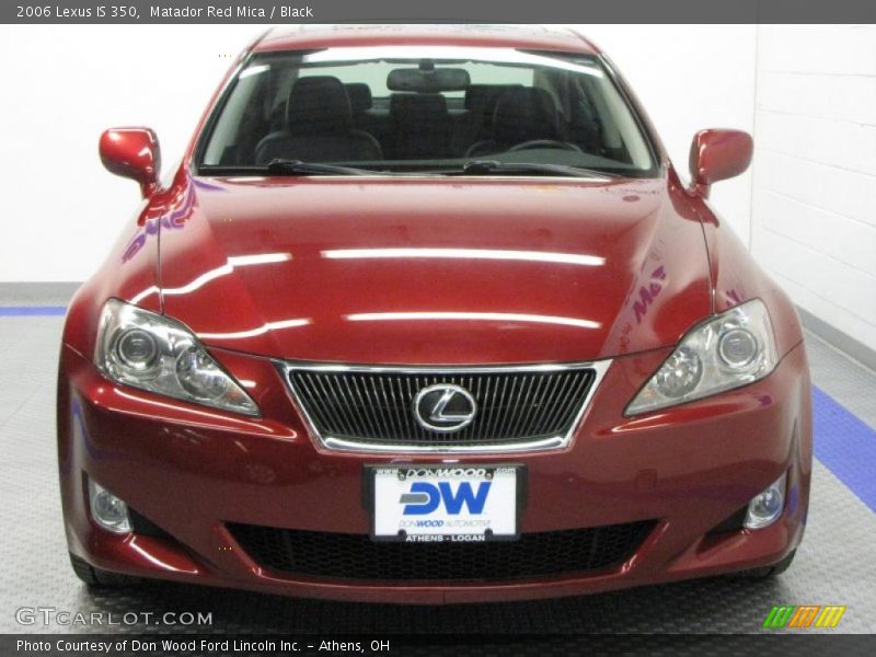 Matador Red Mica / Black 2006 Lexus IS 350