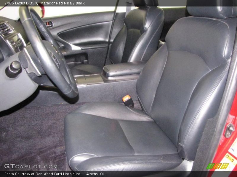 Matador Red Mica / Black 2006 Lexus IS 350