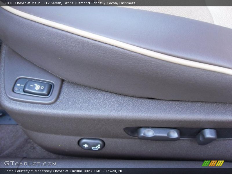 White Diamond Tricoat / Cocoa/Cashmere 2010 Chevrolet Malibu LTZ Sedan