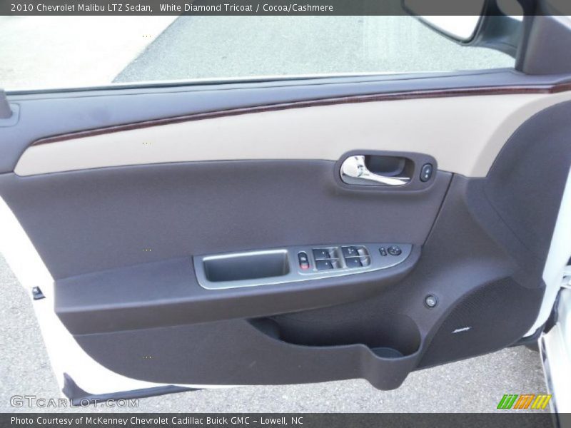 White Diamond Tricoat / Cocoa/Cashmere 2010 Chevrolet Malibu LTZ Sedan