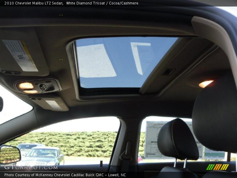 White Diamond Tricoat / Cocoa/Cashmere 2010 Chevrolet Malibu LTZ Sedan