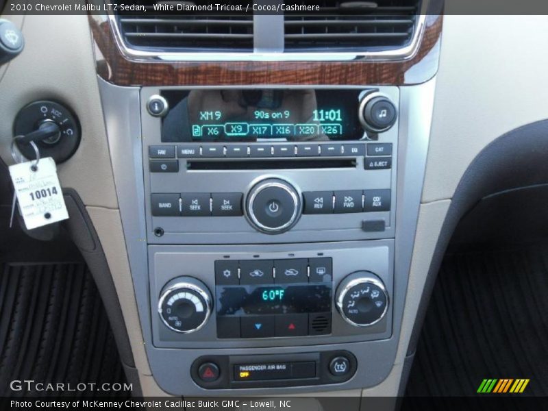 White Diamond Tricoat / Cocoa/Cashmere 2010 Chevrolet Malibu LTZ Sedan