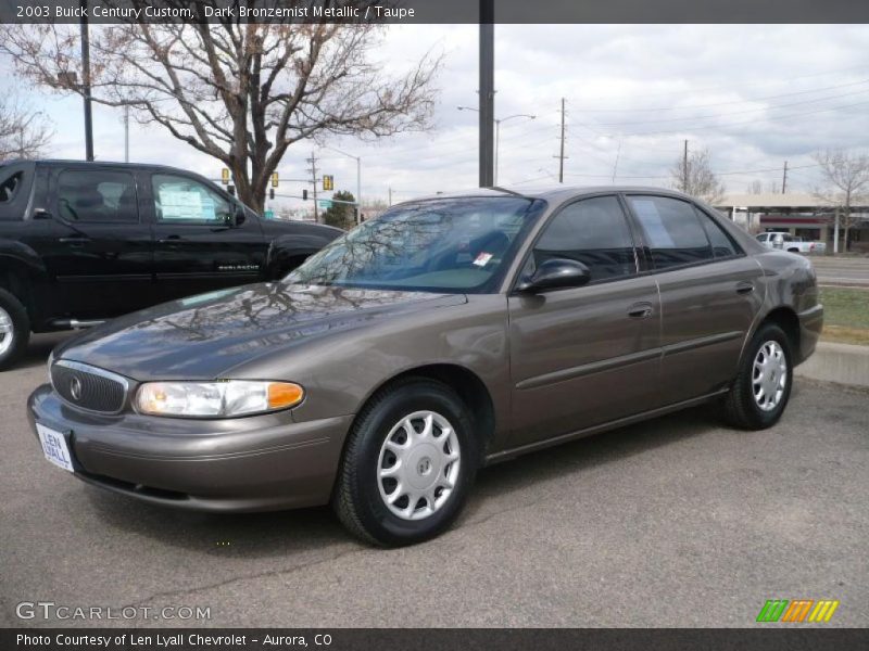 Dark Bronzemist Metallic / Taupe 2003 Buick Century Custom