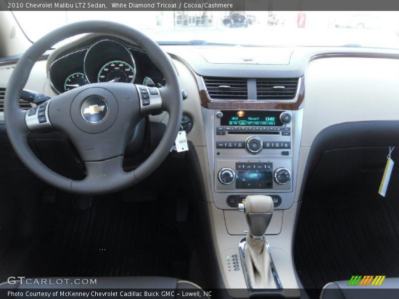White Diamond Tricoat / Cocoa/Cashmere 2010 Chevrolet Malibu LTZ Sedan
