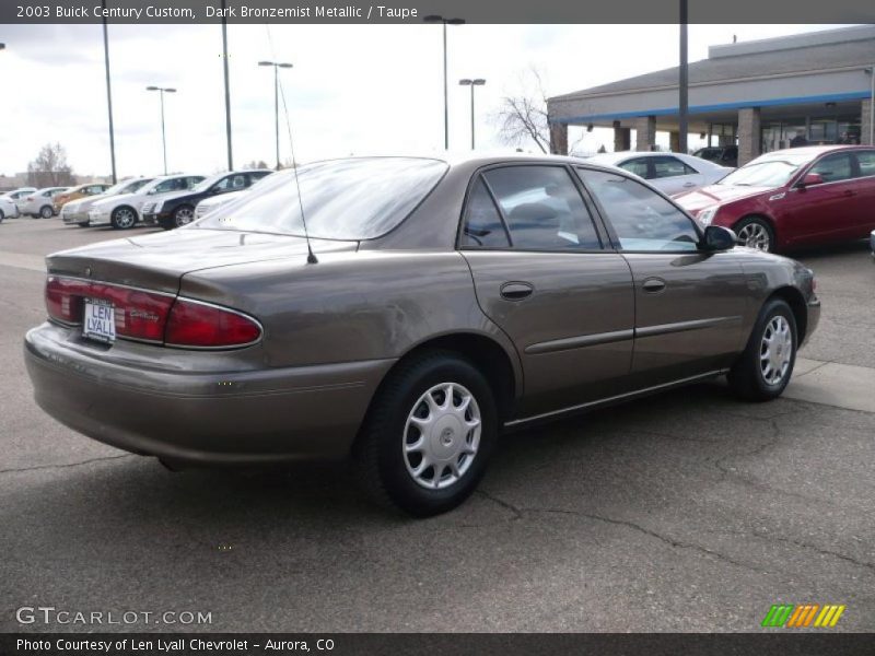 Dark Bronzemist Metallic / Taupe 2003 Buick Century Custom