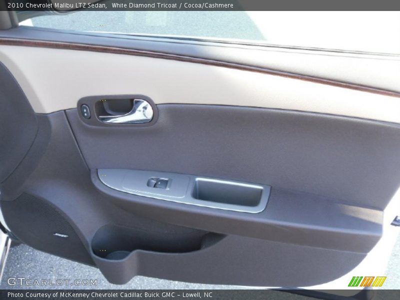 White Diamond Tricoat / Cocoa/Cashmere 2010 Chevrolet Malibu LTZ Sedan