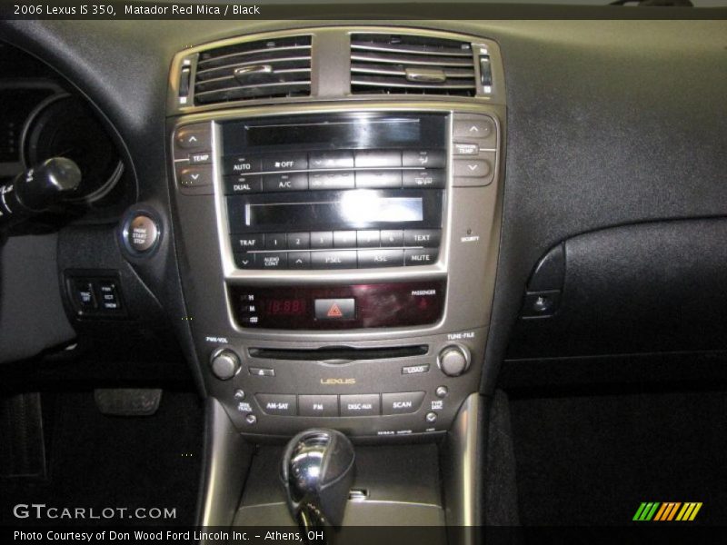 Matador Red Mica / Black 2006 Lexus IS 350