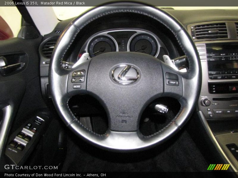 Matador Red Mica / Black 2006 Lexus IS 350