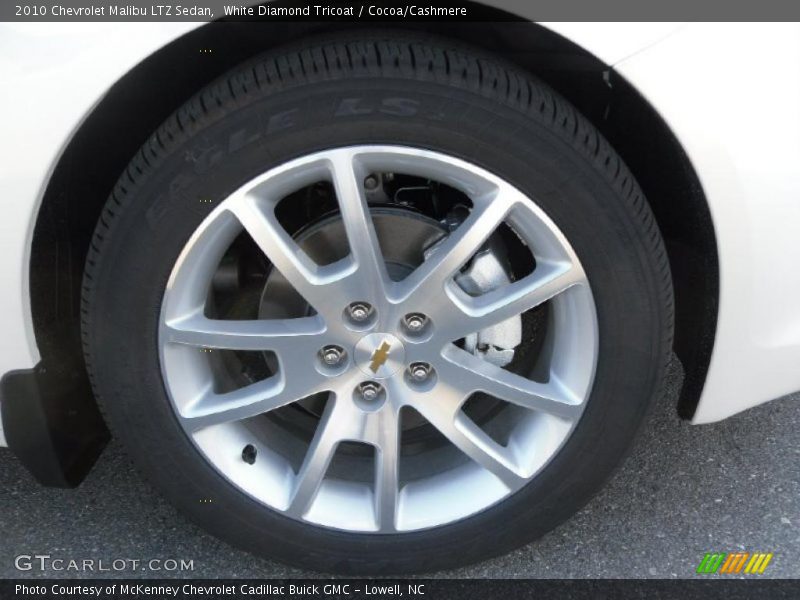 White Diamond Tricoat / Cocoa/Cashmere 2010 Chevrolet Malibu LTZ Sedan