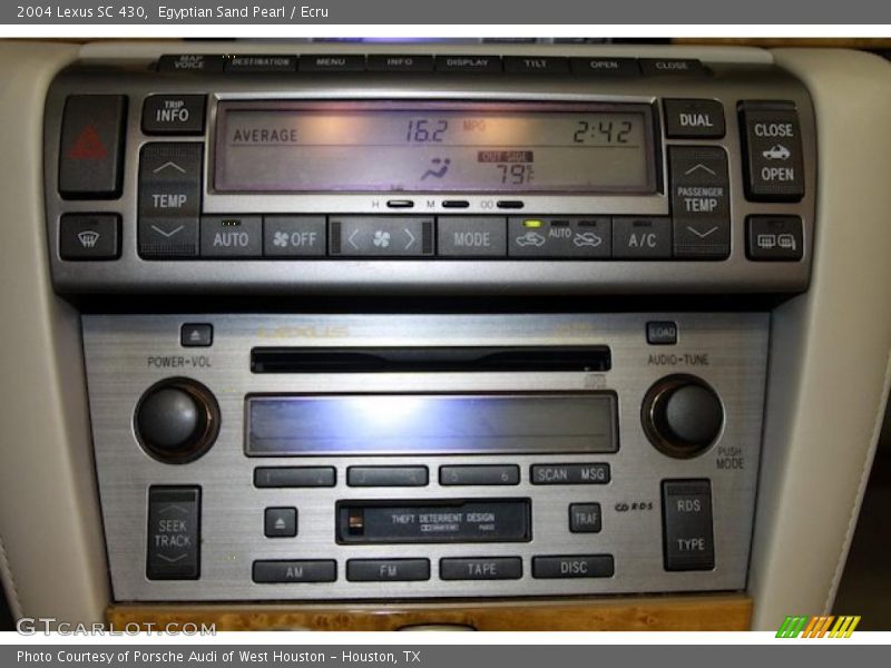 Egyptian Sand Pearl / Ecru 2004 Lexus SC 430