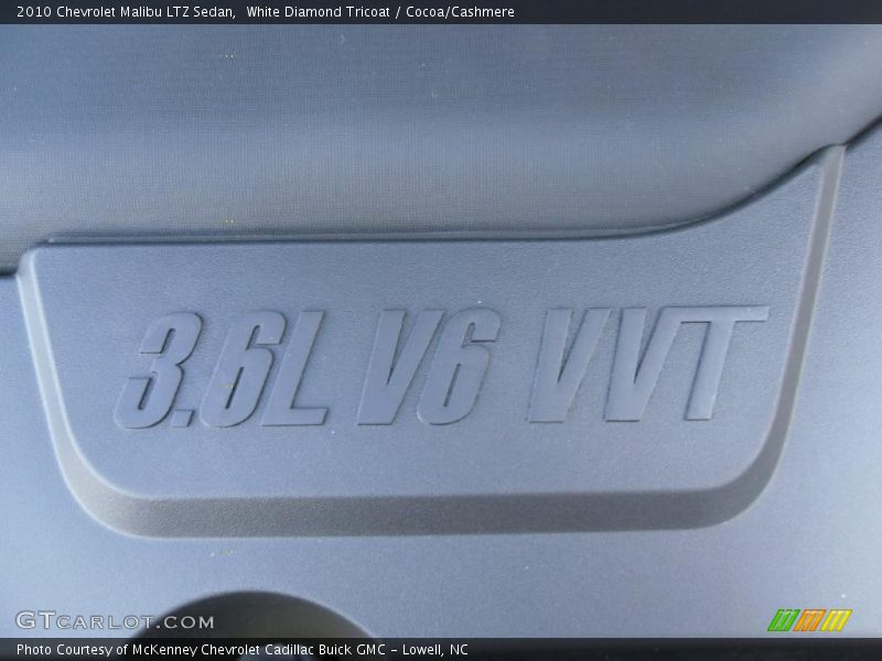 White Diamond Tricoat / Cocoa/Cashmere 2010 Chevrolet Malibu LTZ Sedan