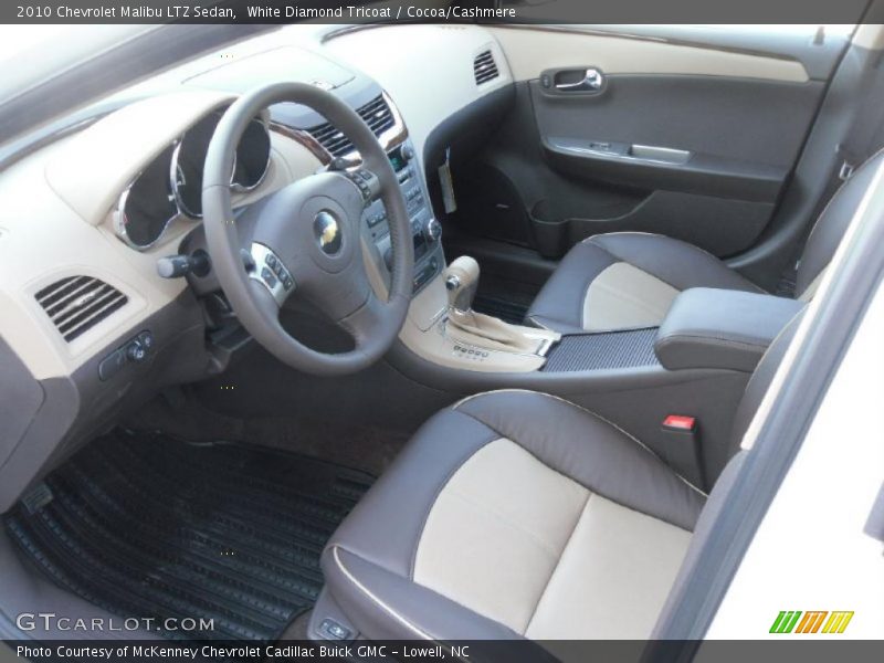 White Diamond Tricoat / Cocoa/Cashmere 2010 Chevrolet Malibu LTZ Sedan