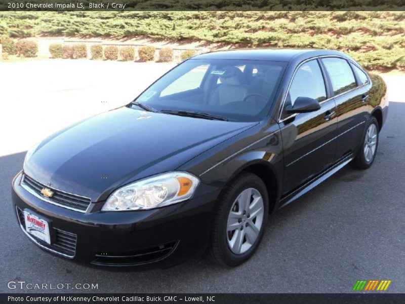 Black / Gray 2010 Chevrolet Impala LS