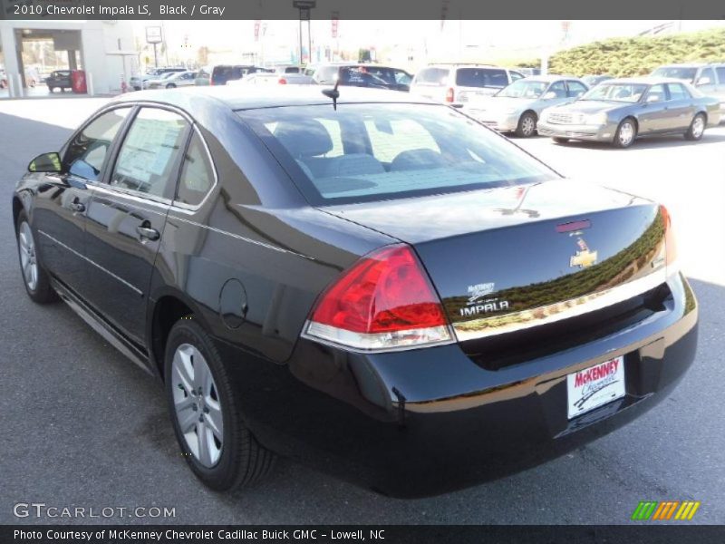 Black / Gray 2010 Chevrolet Impala LS