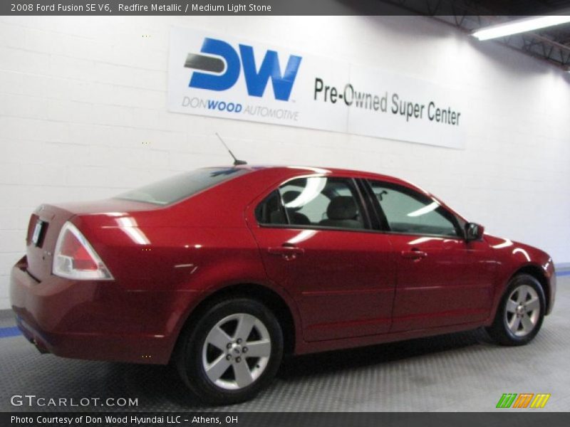 Redfire Metallic / Medium Light Stone 2008 Ford Fusion SE V6