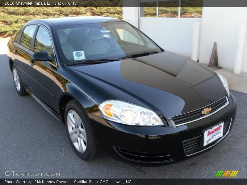 Black / Gray 2010 Chevrolet Impala LS