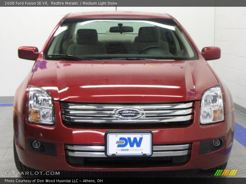 Redfire Metallic / Medium Light Stone 2008 Ford Fusion SE V6