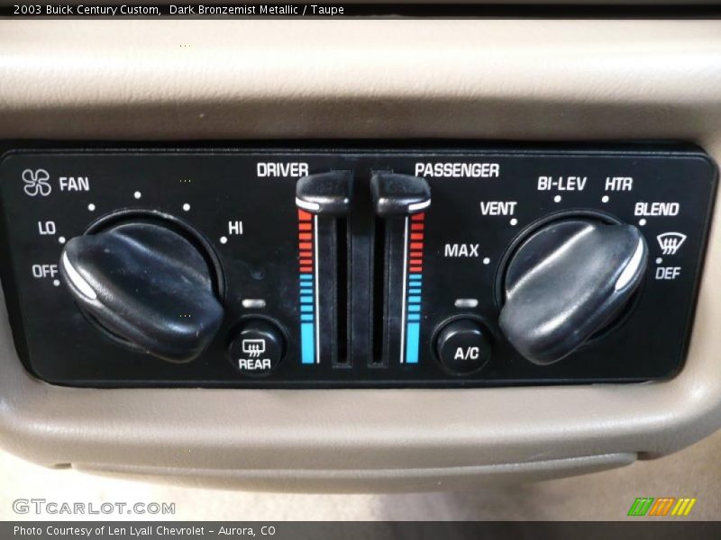Dark Bronzemist Metallic / Taupe 2003 Buick Century Custom