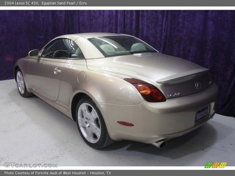 Egyptian Sand Pearl / Ecru 2004 Lexus SC 430