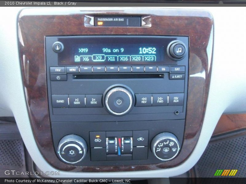 Black / Gray 2010 Chevrolet Impala LS