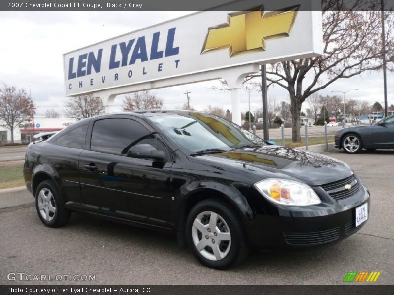 Black / Gray 2007 Chevrolet Cobalt LT Coupe