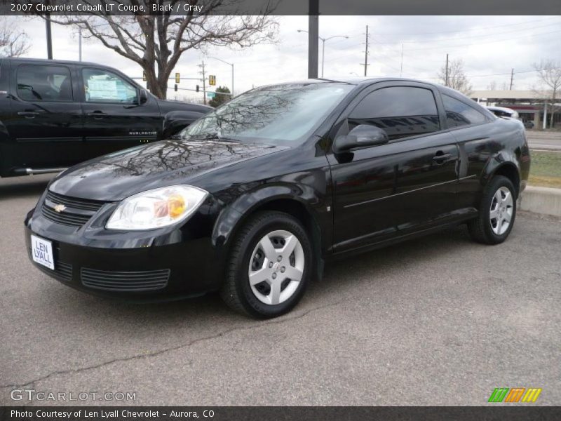 Black / Gray 2007 Chevrolet Cobalt LT Coupe