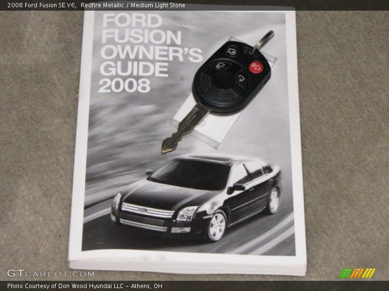 Redfire Metallic / Medium Light Stone 2008 Ford Fusion SE V6