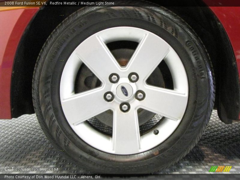 Redfire Metallic / Medium Light Stone 2008 Ford Fusion SE V6