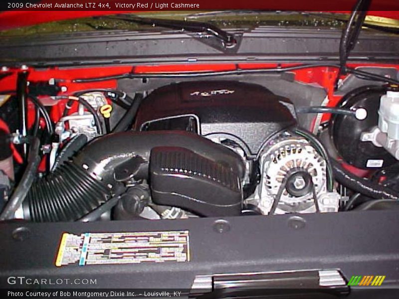 Victory Red / Light Cashmere 2009 Chevrolet Avalanche LTZ 4x4