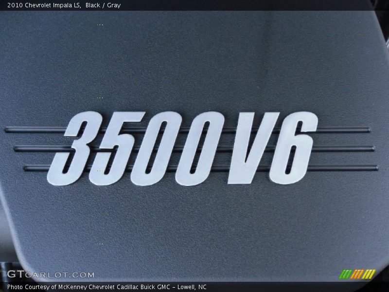 Black / Gray 2010 Chevrolet Impala LS