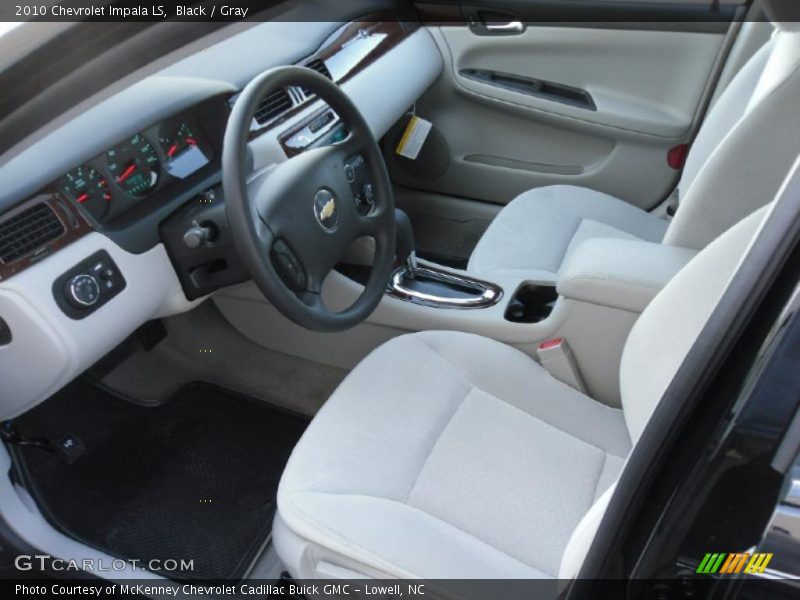 Black / Gray 2010 Chevrolet Impala LS