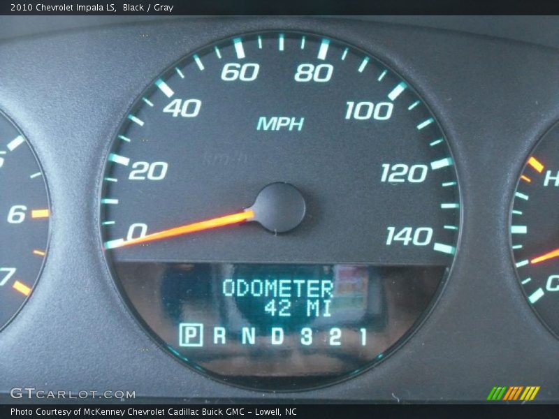 Black / Gray 2010 Chevrolet Impala LS
