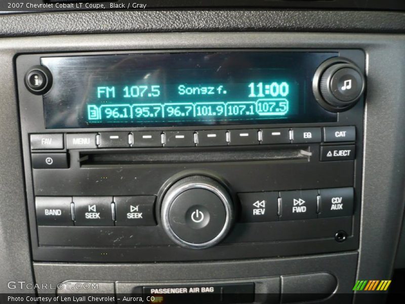 Black / Gray 2007 Chevrolet Cobalt LT Coupe