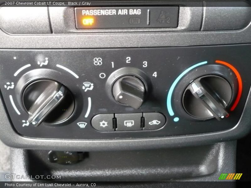 Black / Gray 2007 Chevrolet Cobalt LT Coupe