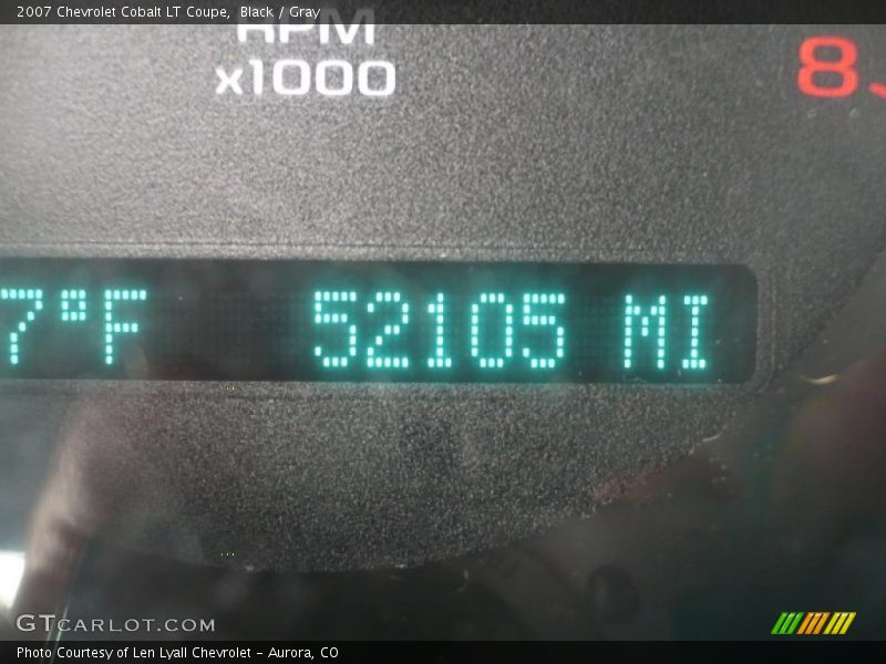 Black / Gray 2007 Chevrolet Cobalt LT Coupe