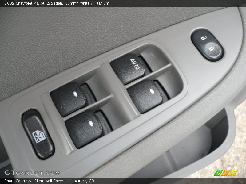 Summit White / Titanium 2009 Chevrolet Malibu LS Sedan