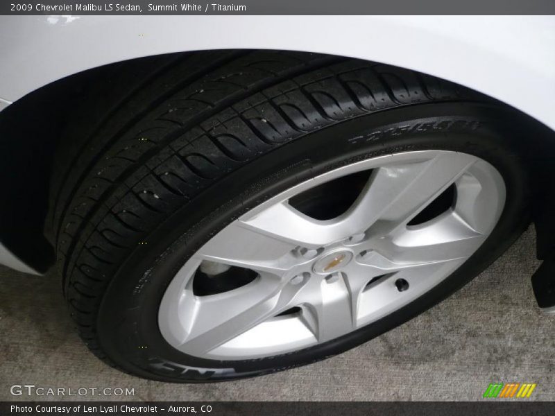 Summit White / Titanium 2009 Chevrolet Malibu LS Sedan