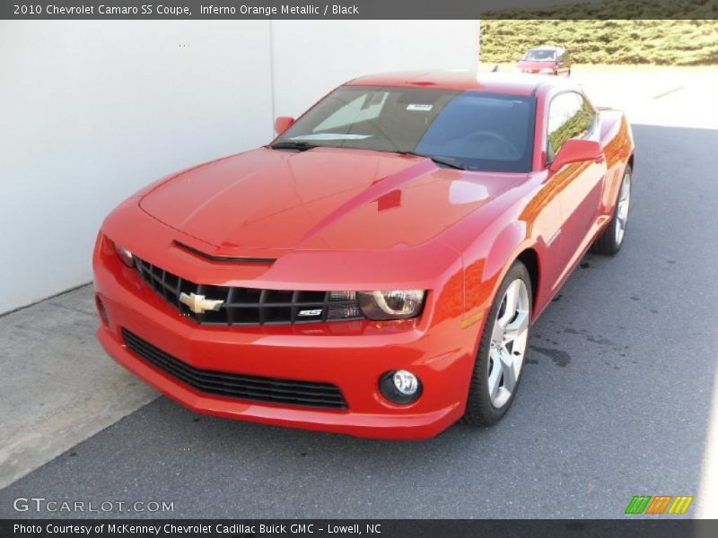 Inferno Orange Metallic / Black 2010 Chevrolet Camaro SS Coupe