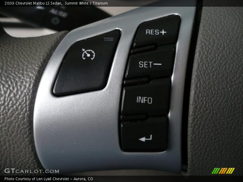 Summit White / Titanium 2009 Chevrolet Malibu LS Sedan