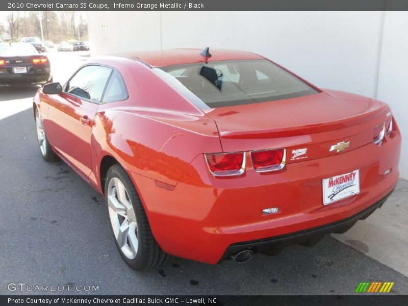 Inferno Orange Metallic / Black 2010 Chevrolet Camaro SS Coupe