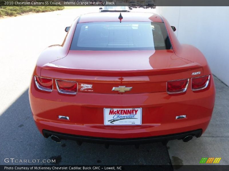 Inferno Orange Metallic / Black 2010 Chevrolet Camaro SS Coupe