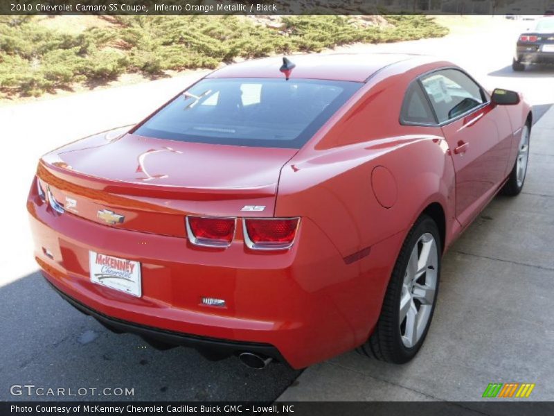 Inferno Orange Metallic / Black 2010 Chevrolet Camaro SS Coupe