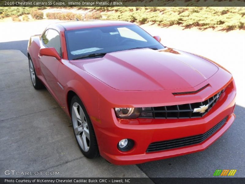 Inferno Orange Metallic / Black 2010 Chevrolet Camaro SS Coupe