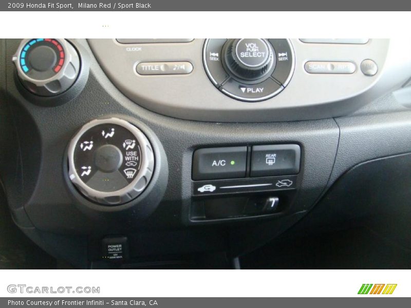 Milano Red / Sport Black 2009 Honda Fit Sport