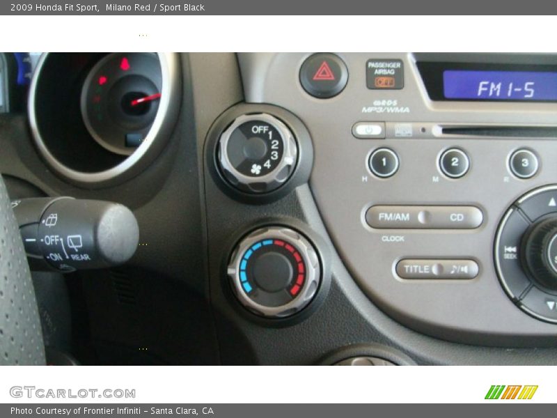 Milano Red / Sport Black 2009 Honda Fit Sport