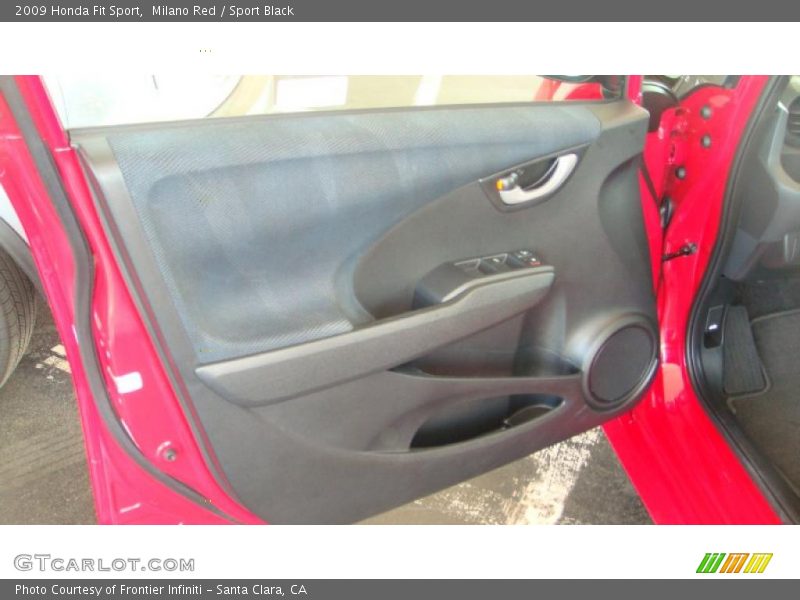 Milano Red / Sport Black 2009 Honda Fit Sport
