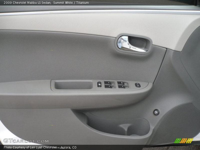 Summit White / Titanium 2009 Chevrolet Malibu LS Sedan
