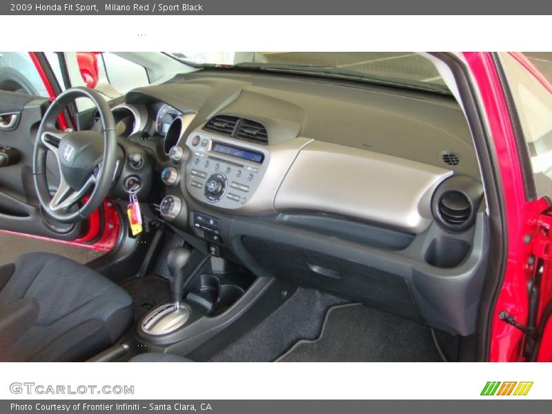 Milano Red / Sport Black 2009 Honda Fit Sport