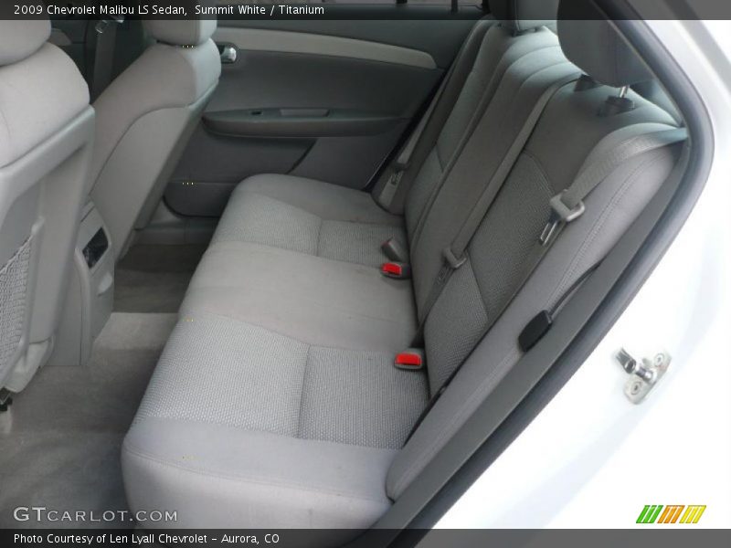 Summit White / Titanium 2009 Chevrolet Malibu LS Sedan