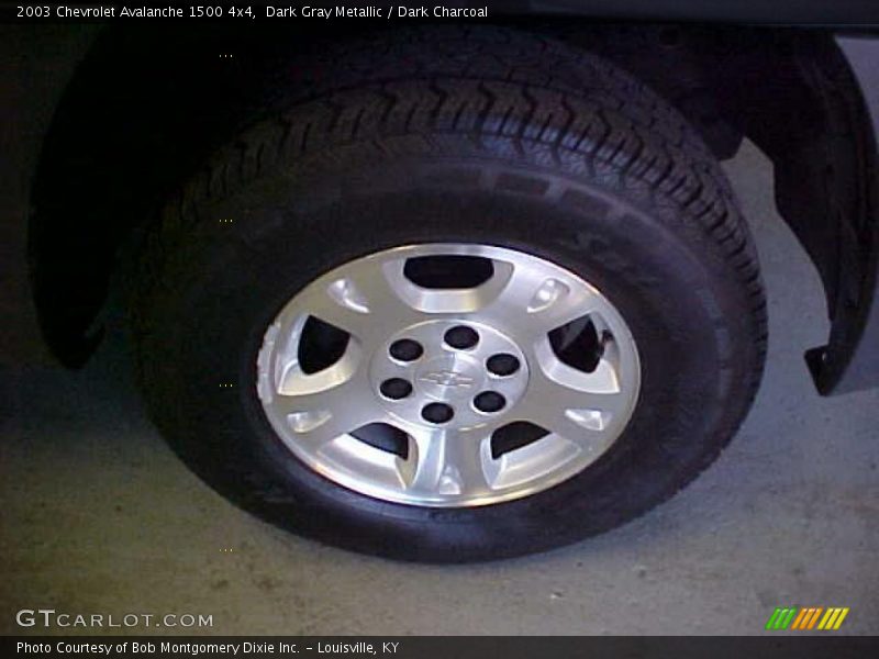 Dark Gray Metallic / Dark Charcoal 2003 Chevrolet Avalanche 1500 4x4